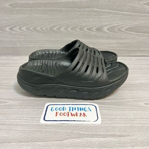 Hoka ORA Recovery Slide Unisex Slip On Sandals Slippers Black women size 5